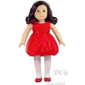 AMERICAN GIRL DOLL SPARKLE PARTY DRESS SET